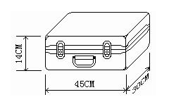 便携式三相电能质量分析仪外箱尺寸图